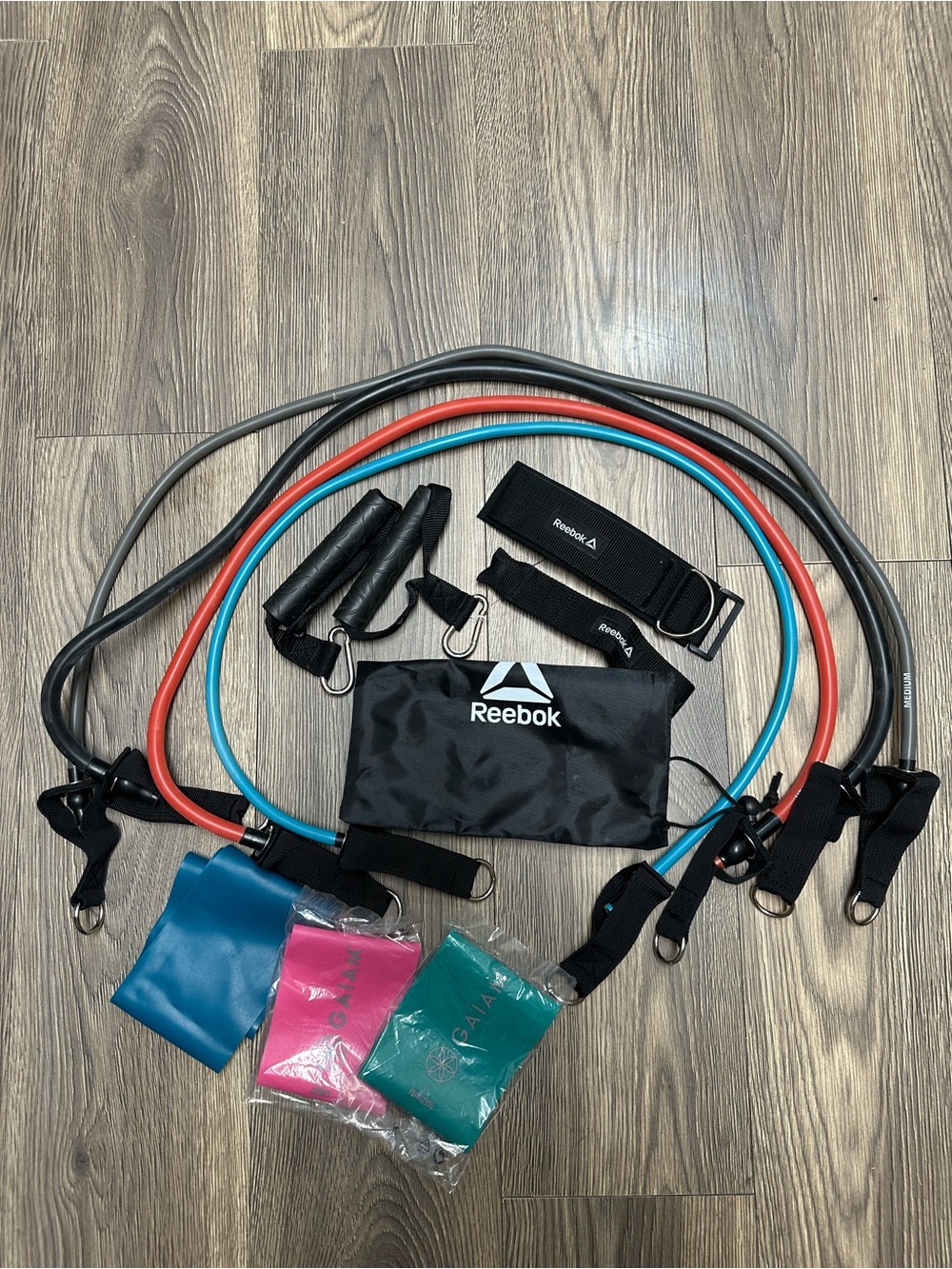 Reebok Delta Resistance Kit and GAIAM Resistance Band Set